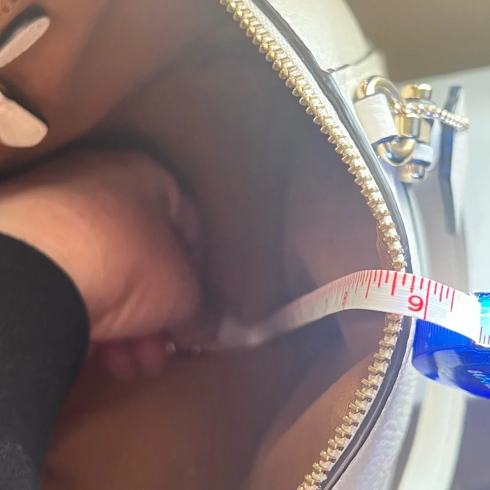 Coach ‼️‼️LIKE NEW ‼️‼️‼️pebbled leather Cream Crossbody Bag with Straps♥️♥️♥️ - Picture 17 of 17